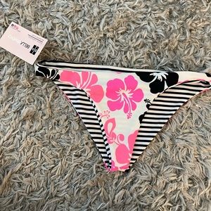 New floral striped bikini bottom size XS for women